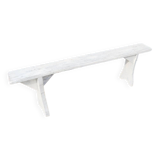 White patinated wooden bench