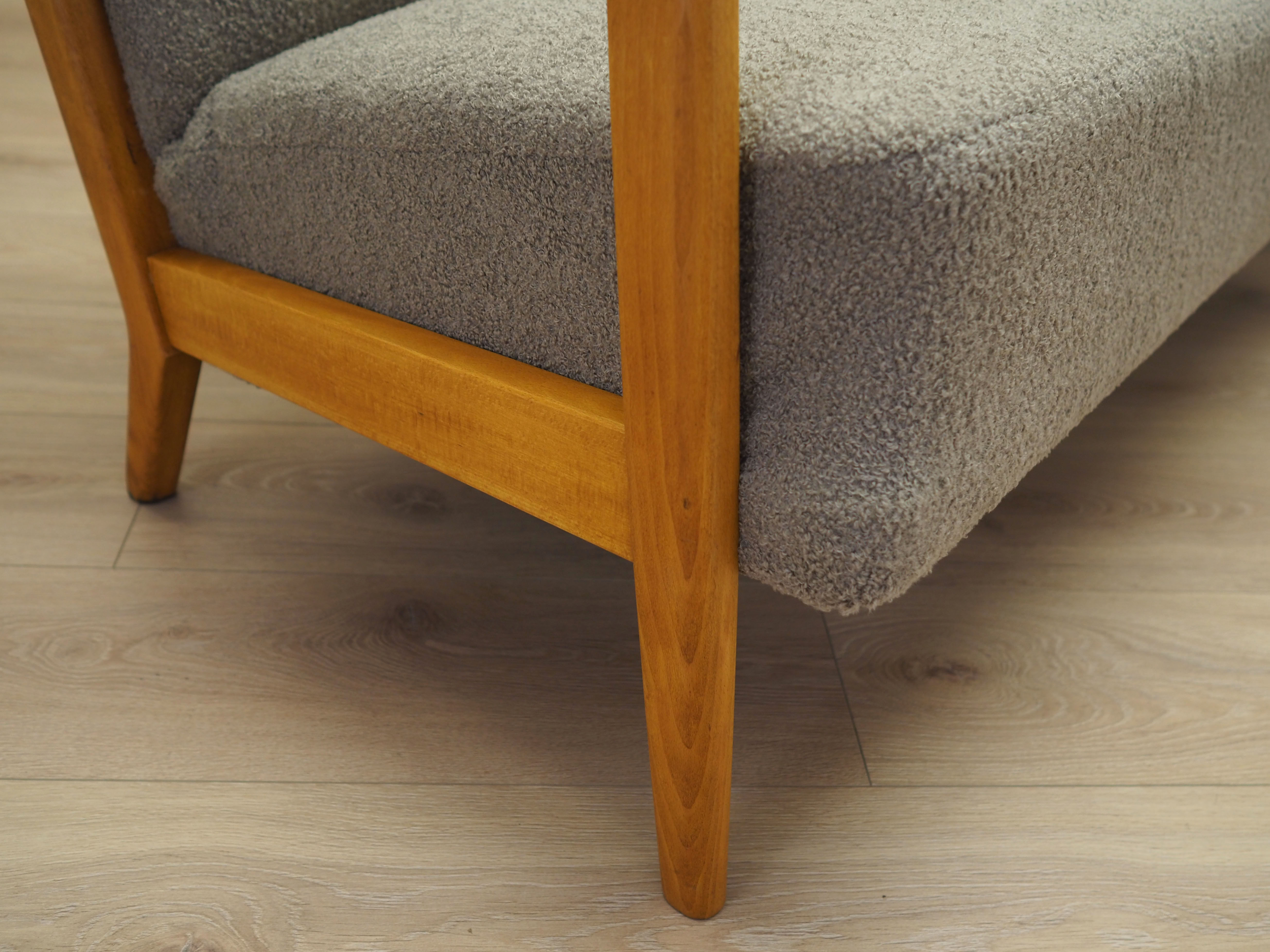 Beech sofa, Danish design, 1960s, designer: Soren Hansen, manufacturer: Fritz Hansen