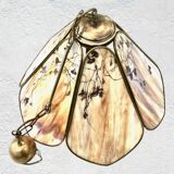 Very large Italian art deco pendant light