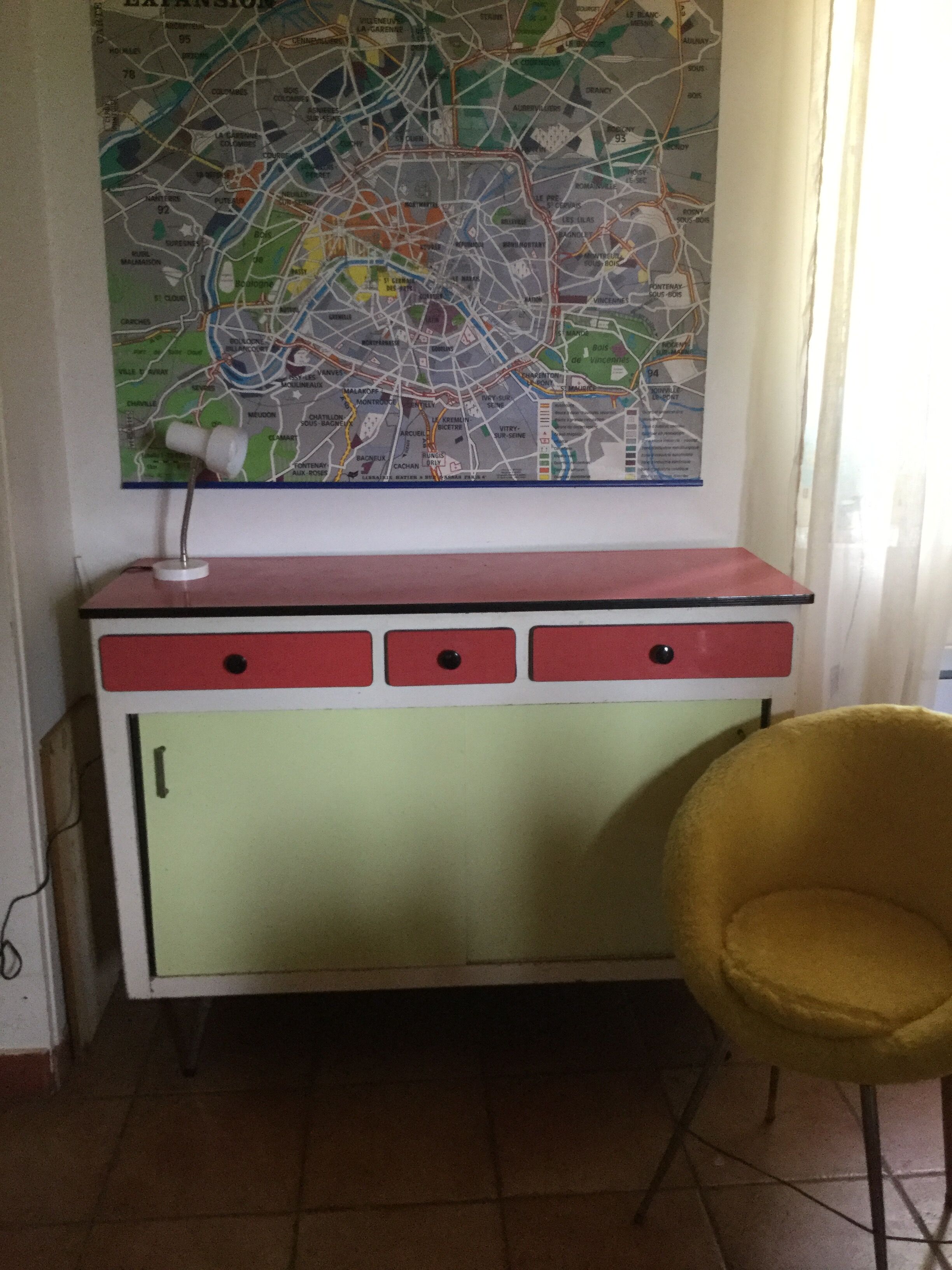 Formica sideboard in the 1960s