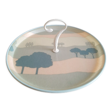 Plateau de service en fibre de verre vintage