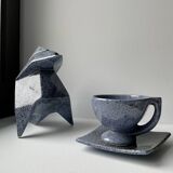 Ceramic origami tea set - Alain Guillard