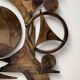 Brutalist mid-century Danish metal wall sculpture and candle holder by Henrik Horst.