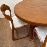 Set of table and 4 sled chairs from Baumann