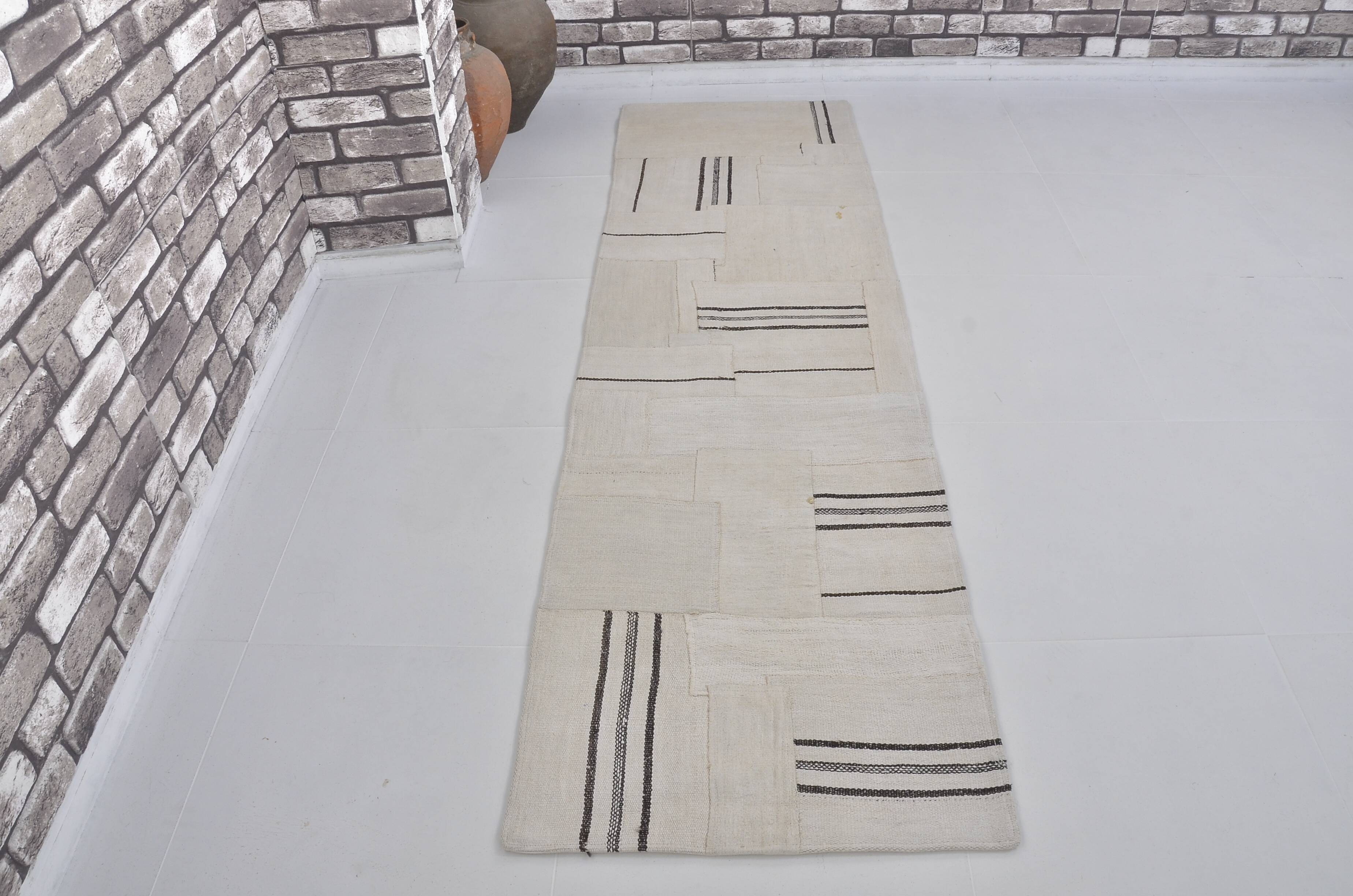Vintage Anatolian Hemp Kilim Runner sku 3837