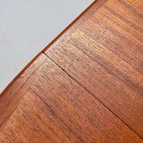 Danish Round Extendable Dining Table in Teak, 1970s