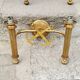 Set of 5 glass and brass sconces from the 70s