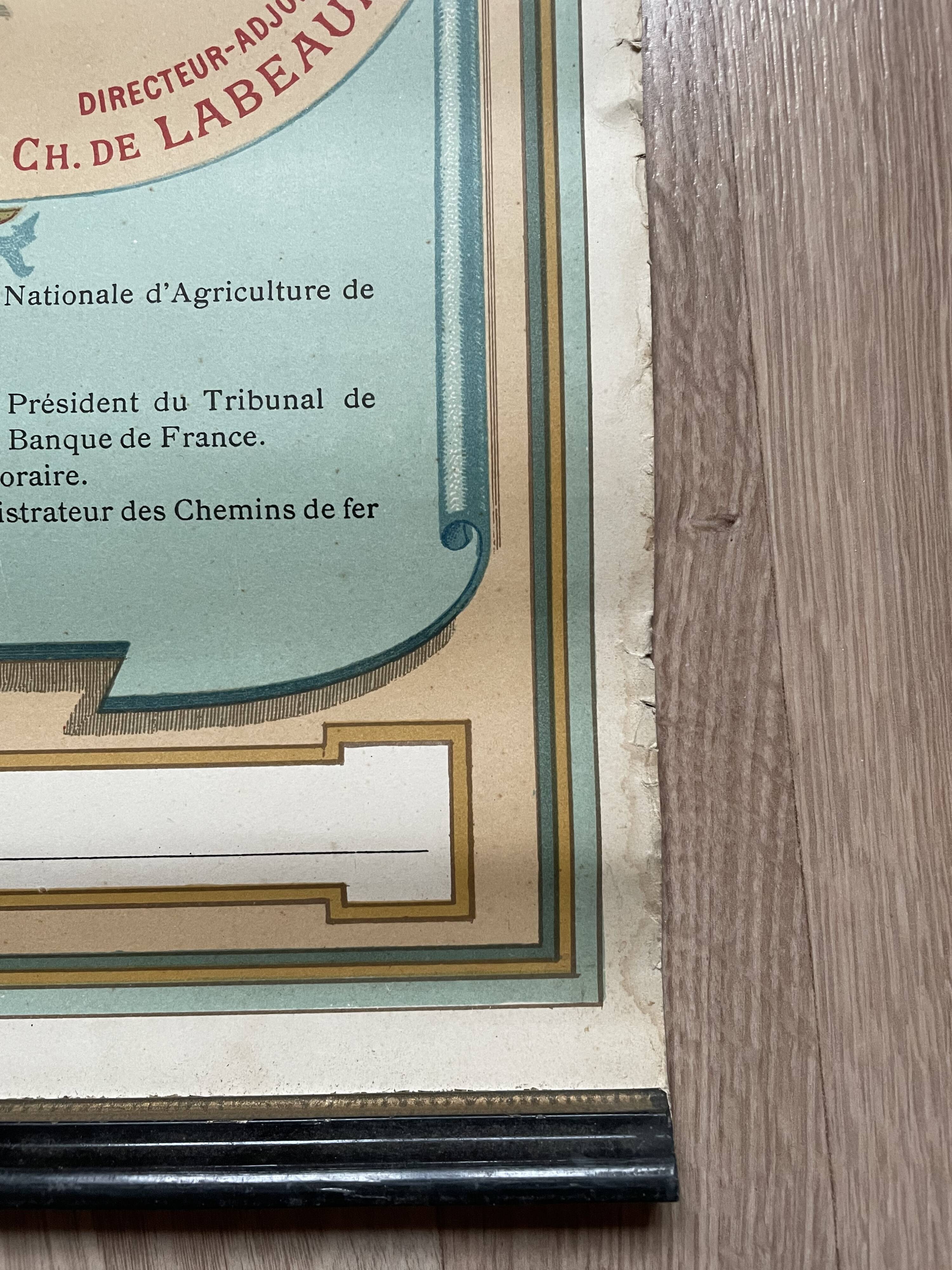 Poster la france assurance 1900