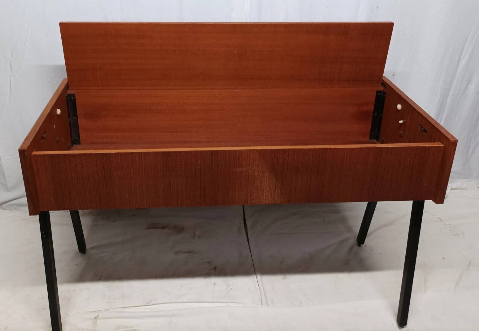 Vintage Wooden Chest Style Sewing Furniture