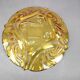 Decorative bullicante glass bowl from Murano, amber by Galliano Ferro from the mid-century, 1960s.