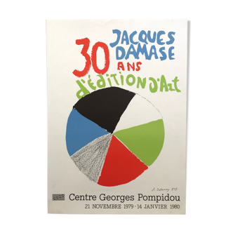 Exhibition poster by sonia delaunay (1885-1979) jacques damase / centre pompidou, 1979