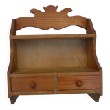 Wooden wall shelf