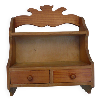 Wooden wall shelf