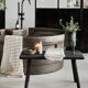 Black coffee table in paulownia wood