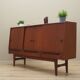Enfilade haut en teck, design danois, années 1960, production : Danemark