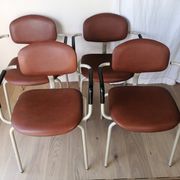 Set of 4 420-44 Strafor-Steelcase Vintage Armchairs