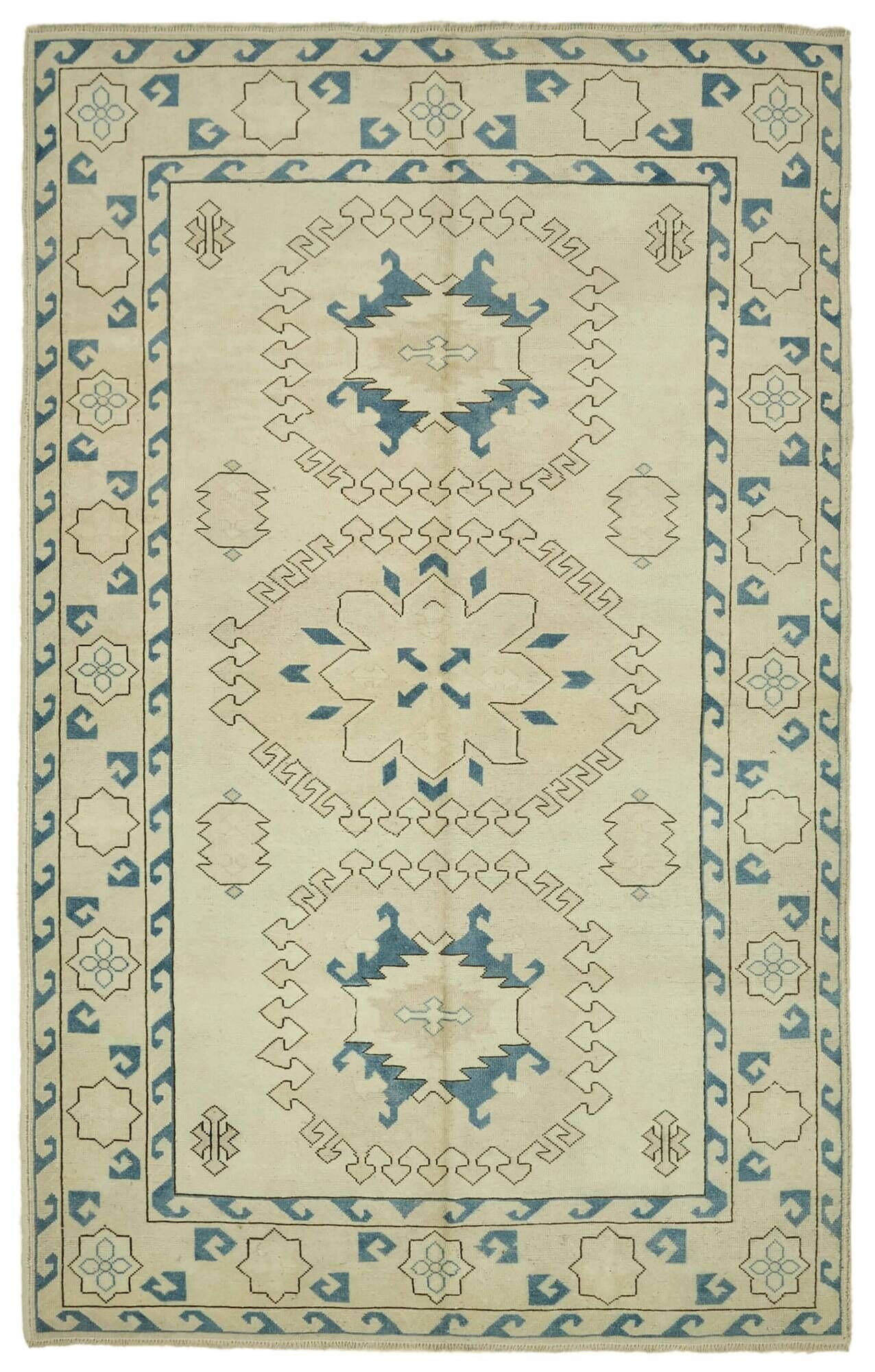 Turkish Vintage Anatolian Rug 203 cm x 312 cm
