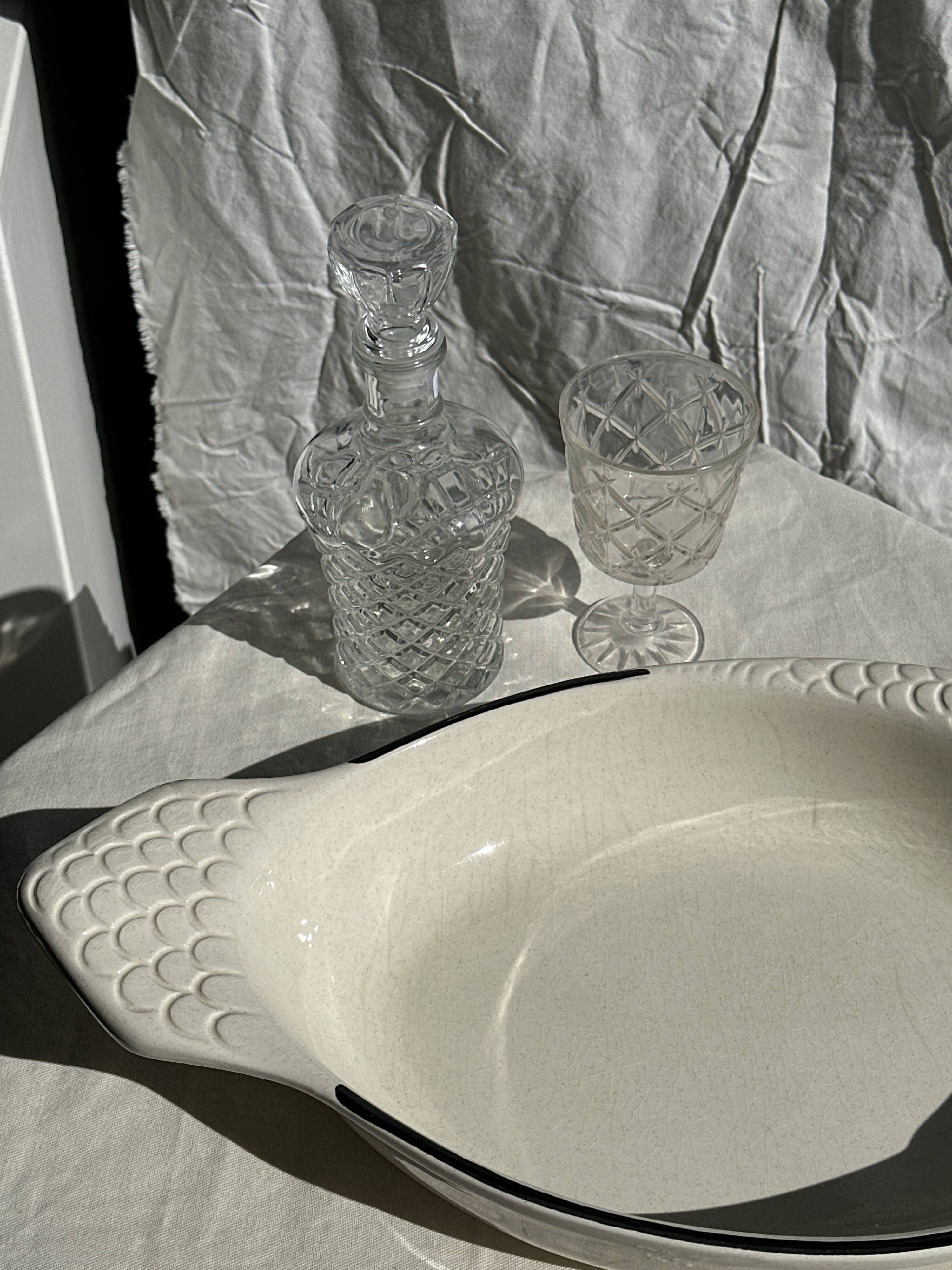 Large Italian goose-shaped dish 49cm