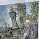Printed reproduction of Tableau in Paris - Alexandre III Bridge and Eiffel Tower