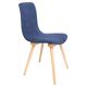 Mid-Century vintage navy blue chair, Fameg factory, Poland, 1960s