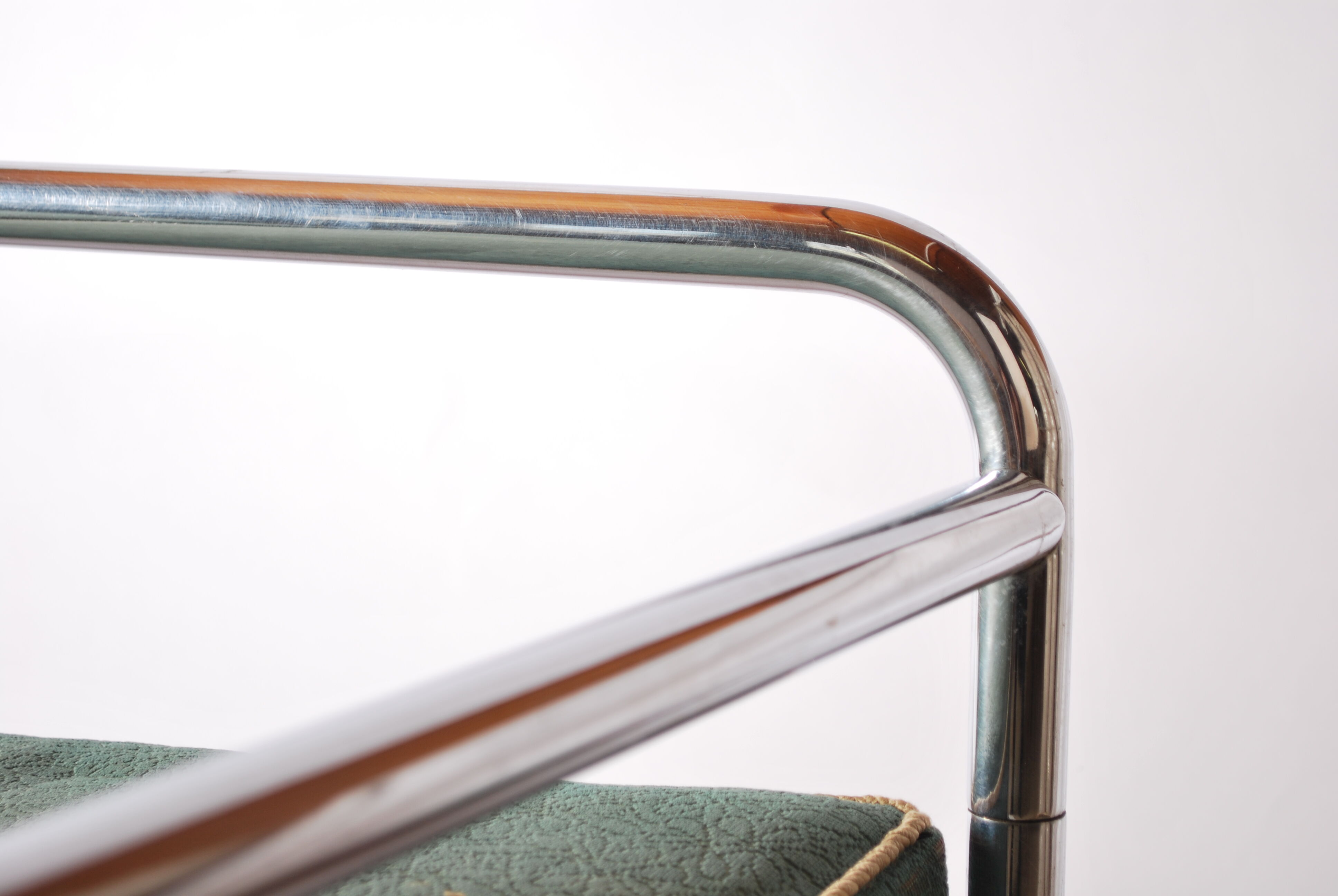 Bauhaus Chrome Sofa by Robert Slezak, 1930's Czecoslovakia