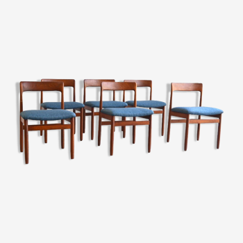 Série de six chaises en teck par Younger