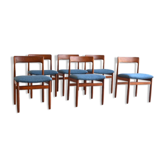 Série de six chaises en teck par Younger