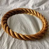Vintage round rope mirror
