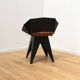 Suite de 8 chaises Knight Steel, Gie El