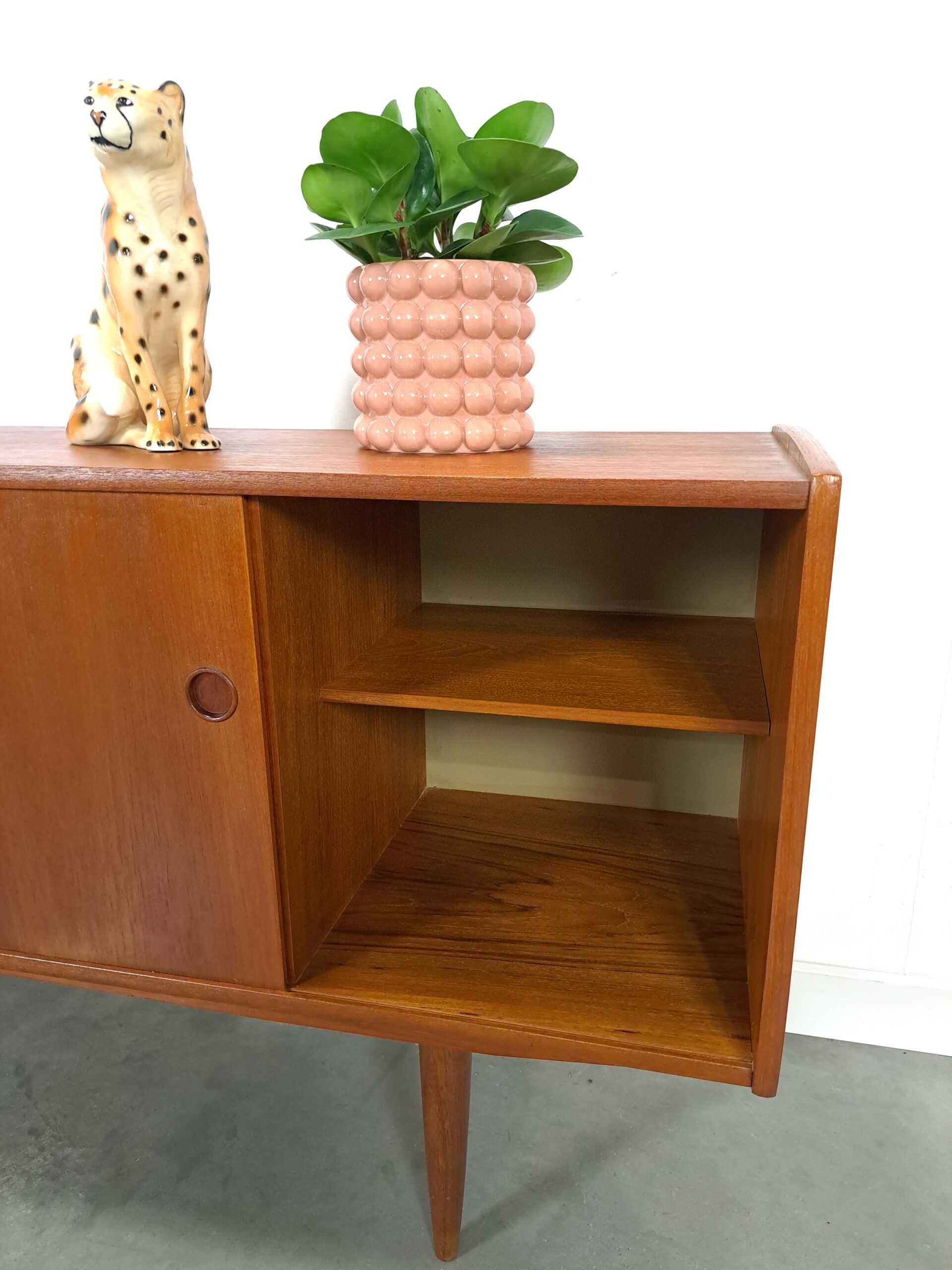 Teak veneer sideboard with drawers from Sweden