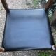 Series of 4 old scandinavian chairs wood teck - skai skaï black vintage