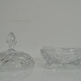 Bohemian cut glass jar 1960s