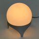 Vintage Space Age table lamp with glass globe and aluminium base