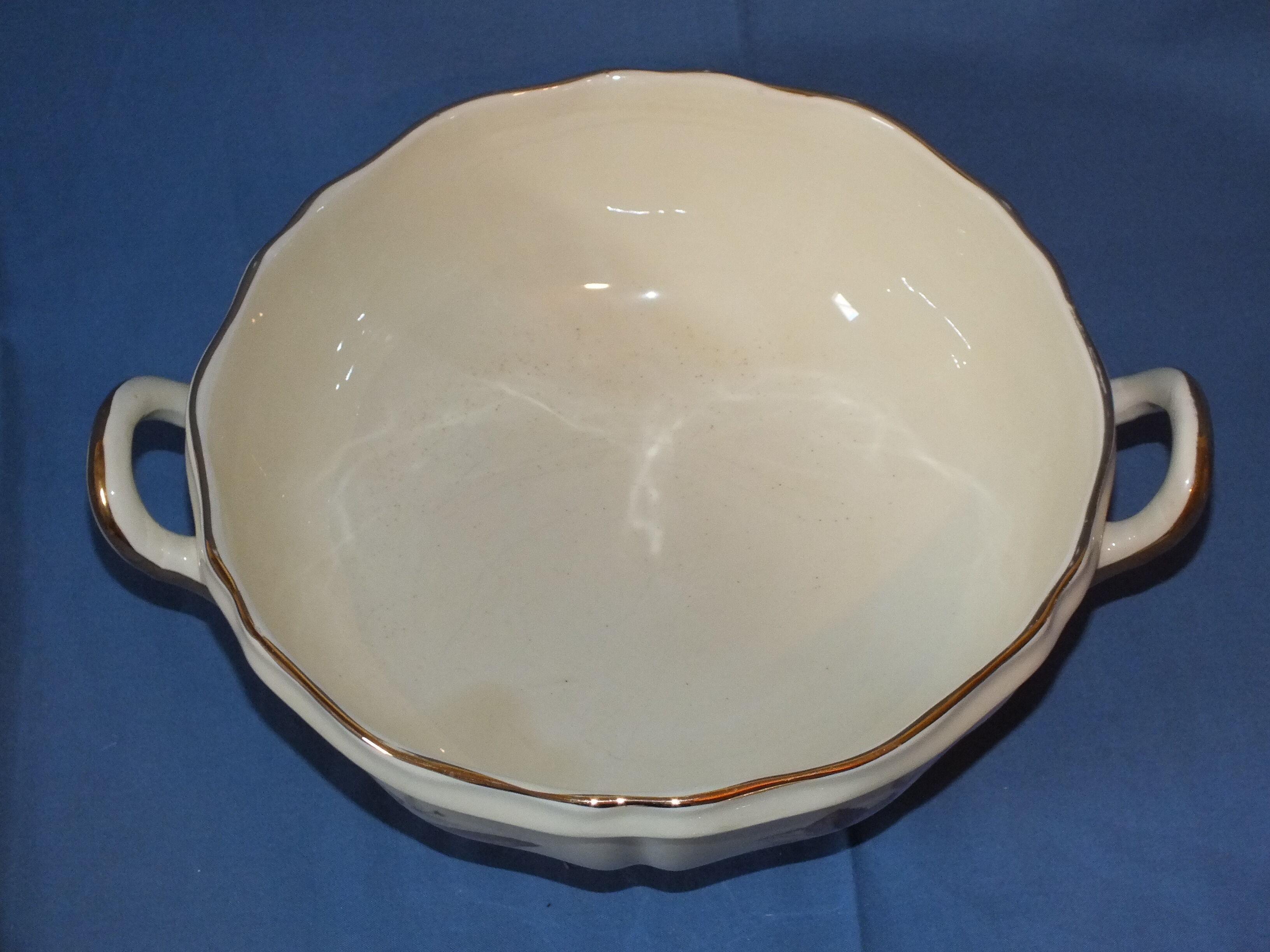 Soupière Gien foliage decoration