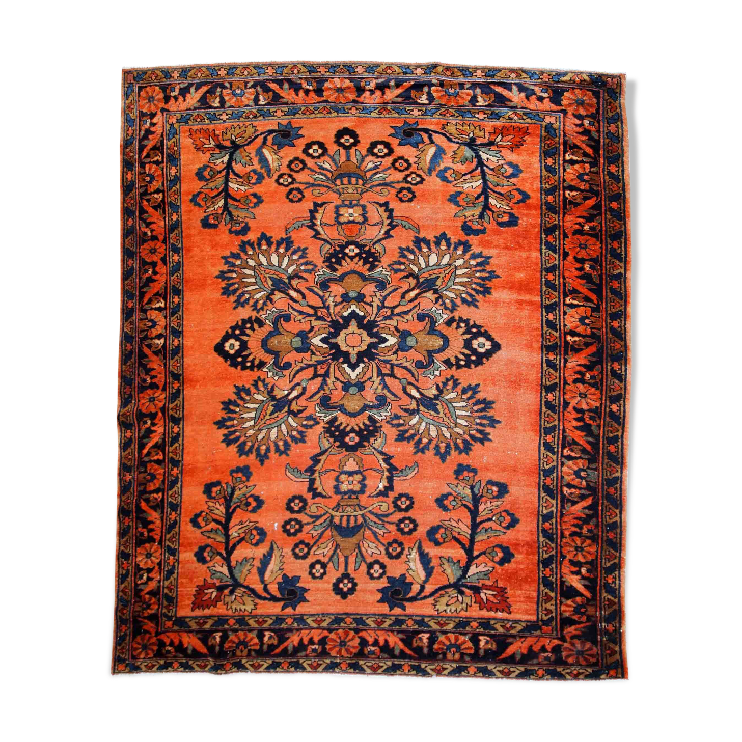tapis ancien persan lilihan fait main 161cm x 219cm 1920s, 1b776