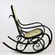Vintage Black Rocking Chair attributed to Michael Thonet