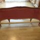 Louis XV-style solid oak basket bed