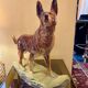 Vintage chien céramique berger allemand