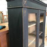 Former shop showcase on store stand