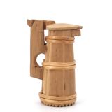 Rustic decorative wooden pitcher, 1950s