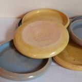 Seven vintage potter's sweet treat plates