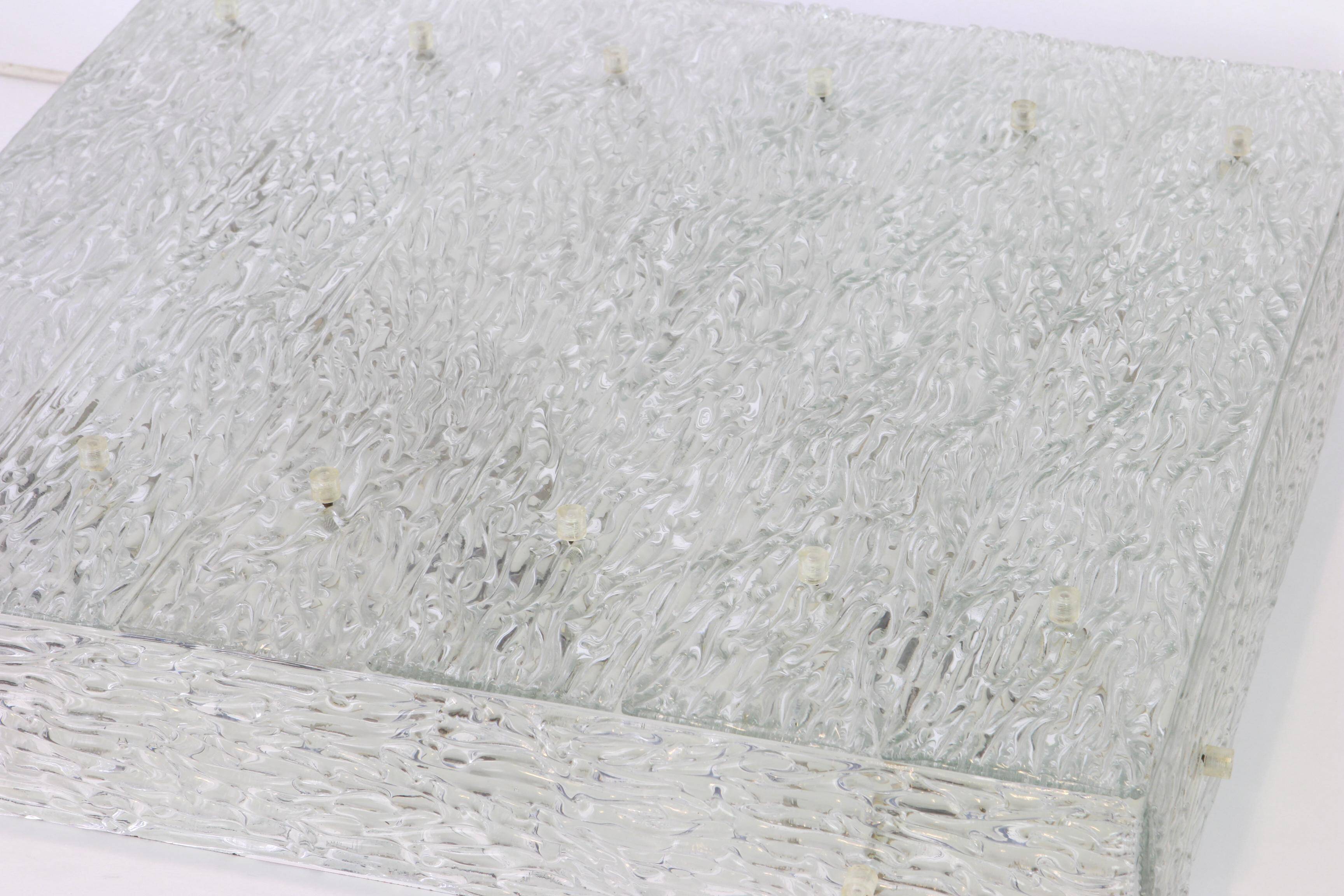 Large Murano glass ceiling light by Kalmar, Austria, 1960s.