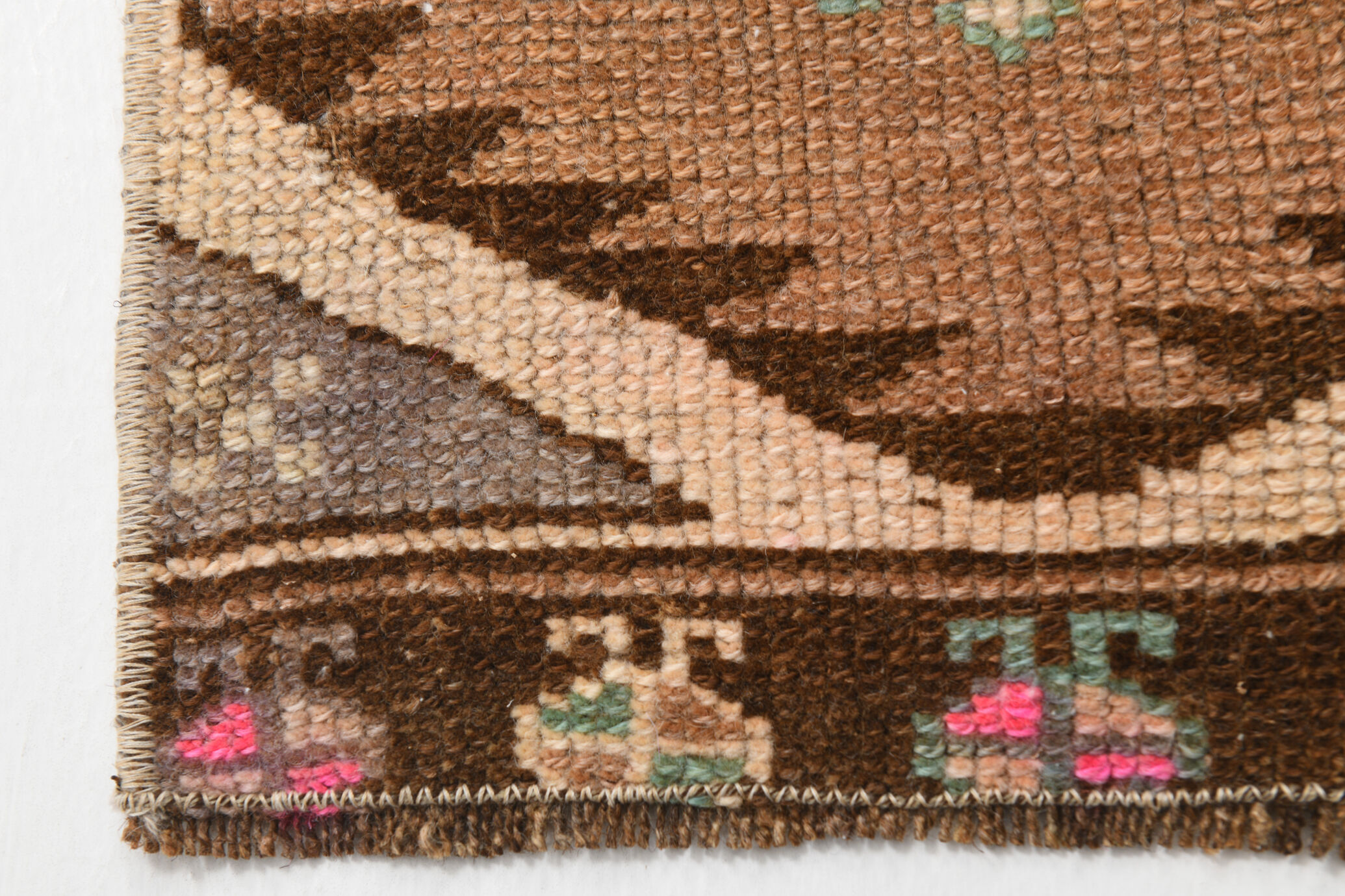 Brown Vintage Door Mat Rug