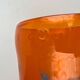 Vintage glass vase by Hysteria, 1980s.