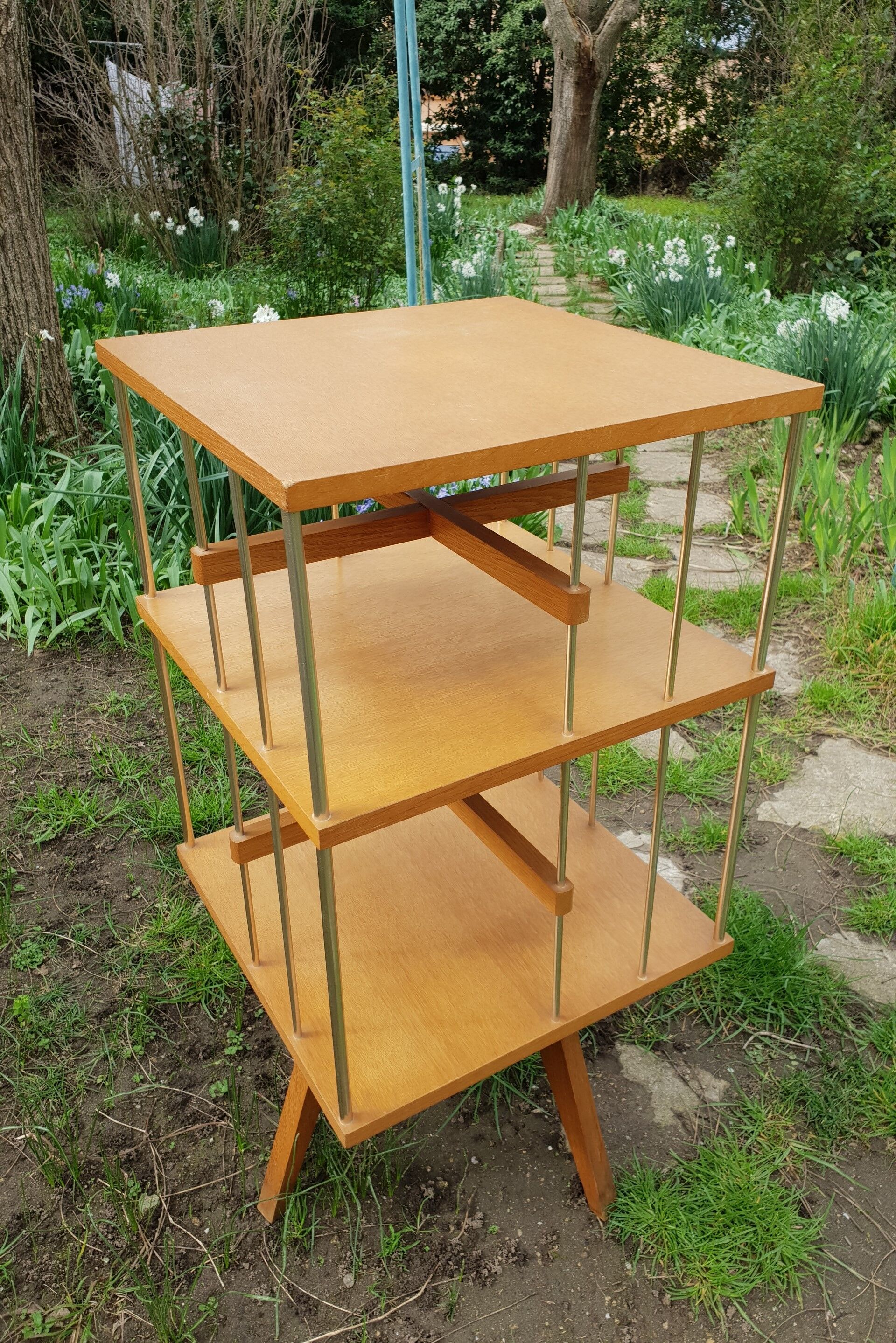 Vintage revolving library