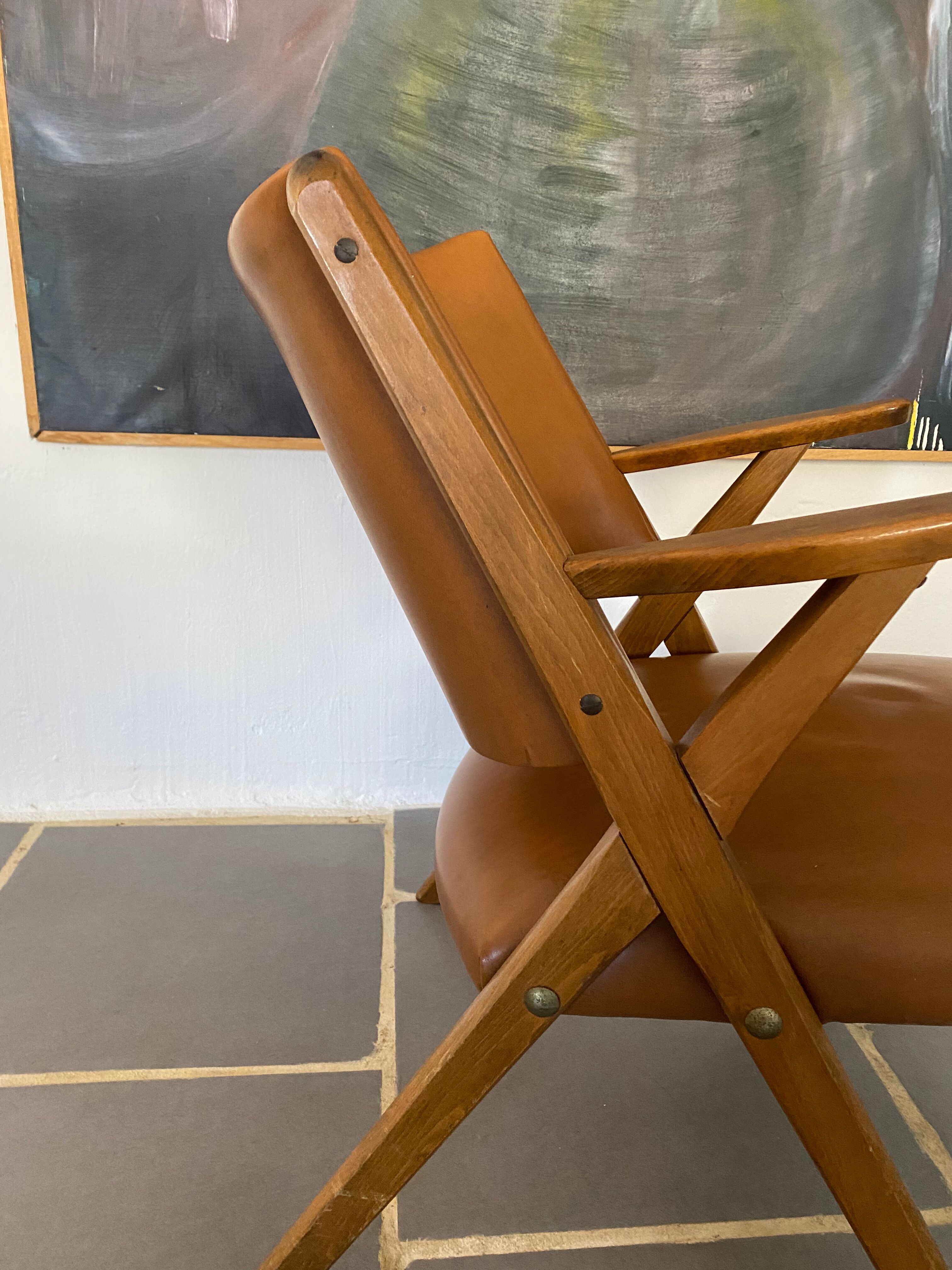 Fauteuil vintage design italien del vera