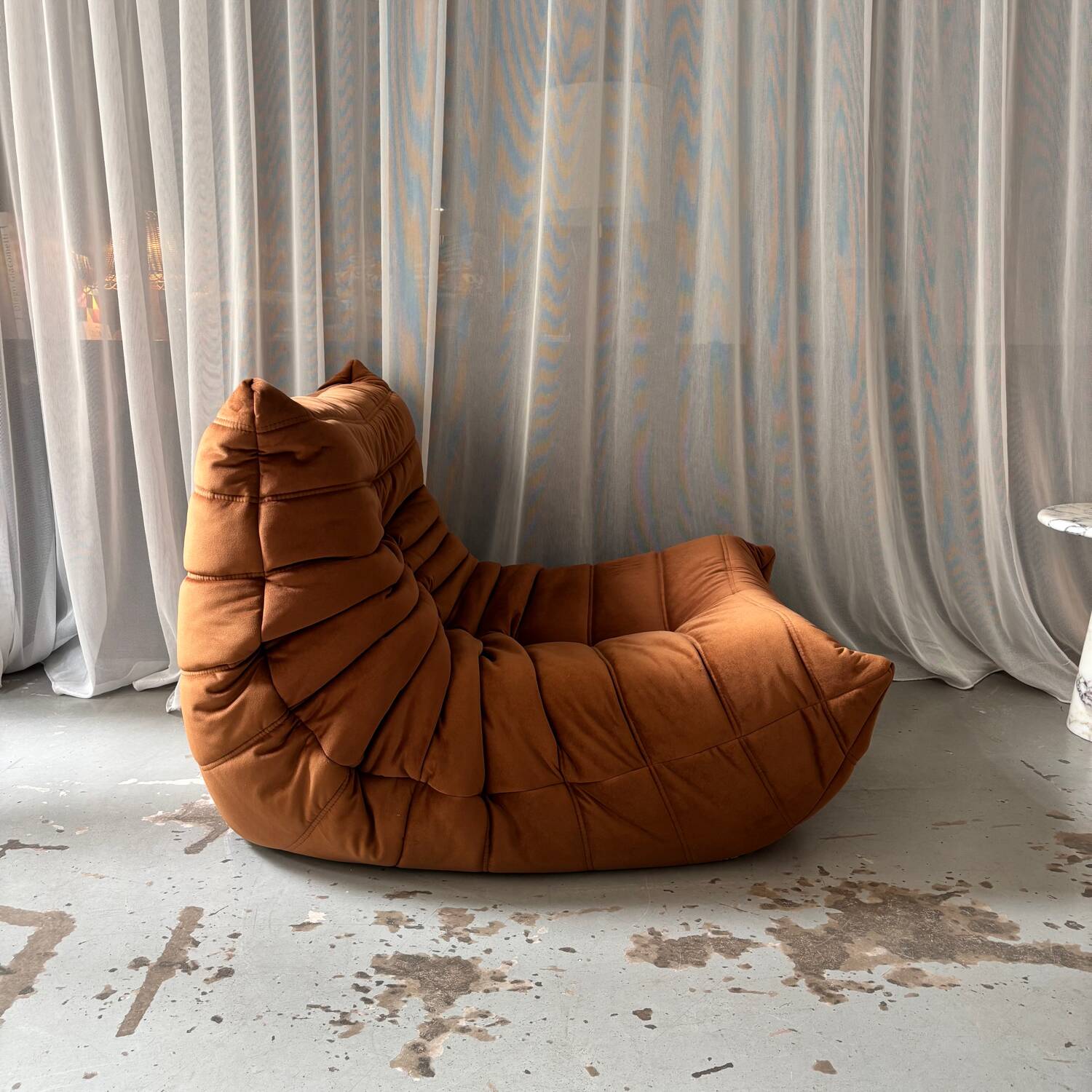 Brown Togo armchair