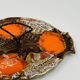 Plat Poisson Vallauris Céramique Vintage Orange