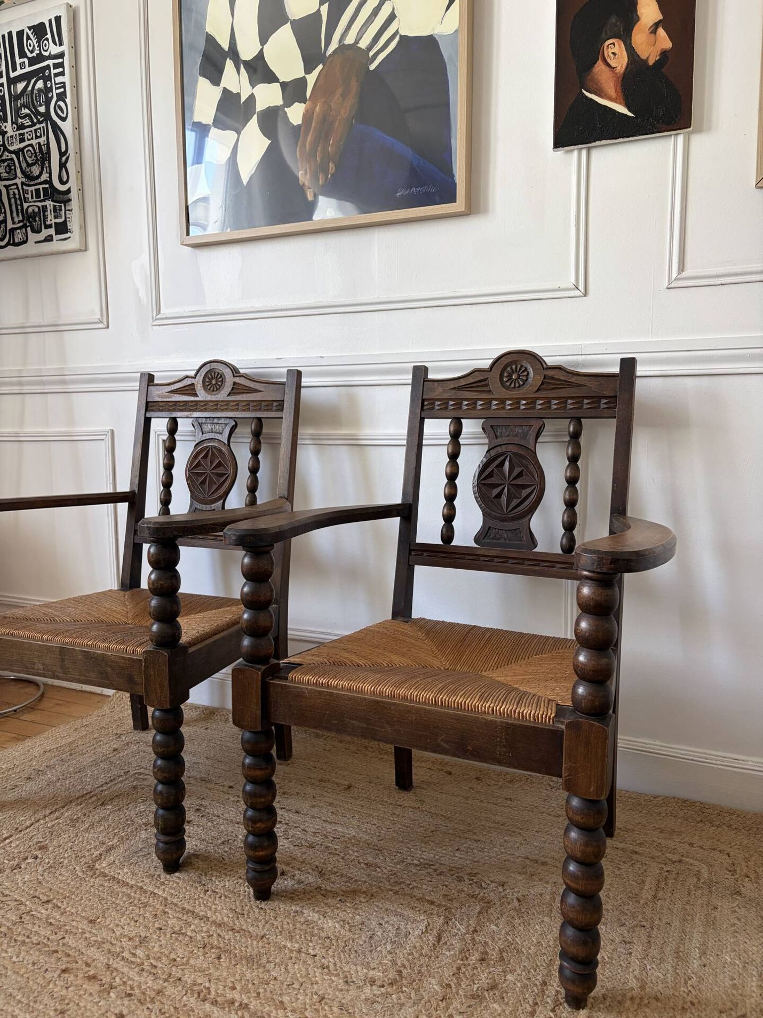 Paire de fauteuils dans le goût de Charles Dudouyt 1940