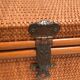 Trunk trunk in canned rattan 50s-60s